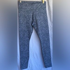pact Blue Patterned organic cotton  Leggings Medium
